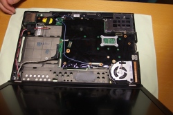 Follow the hardware maintenance manual (HMM) for the motherboard replacement