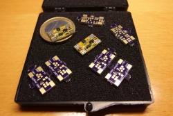 Purple PCBs from oshpark.com