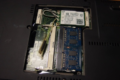 The new socket in place - different angle